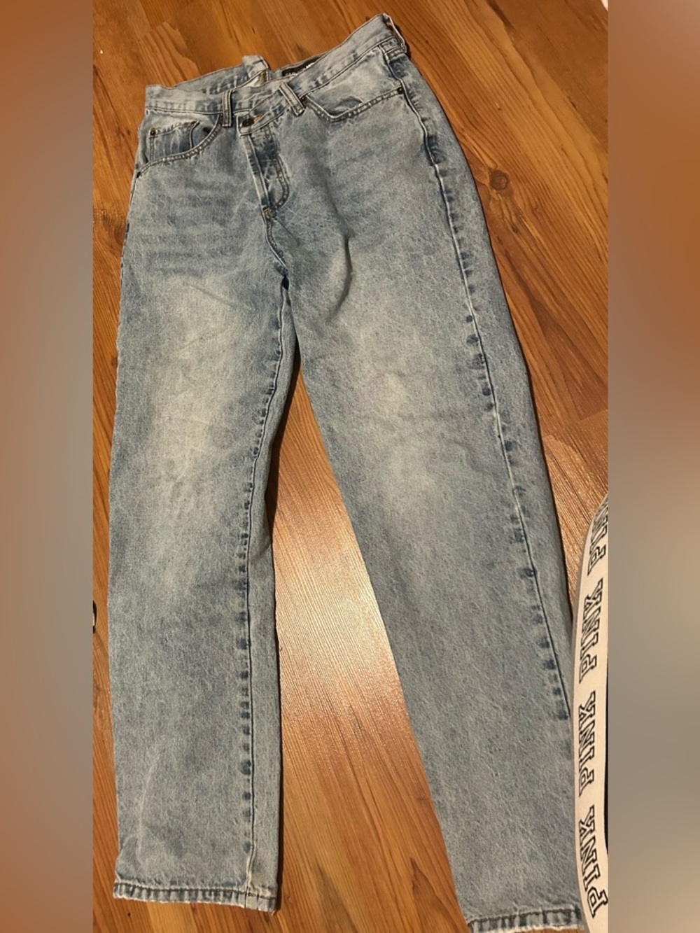 Fashion Nova Light Blue Straight Jeans